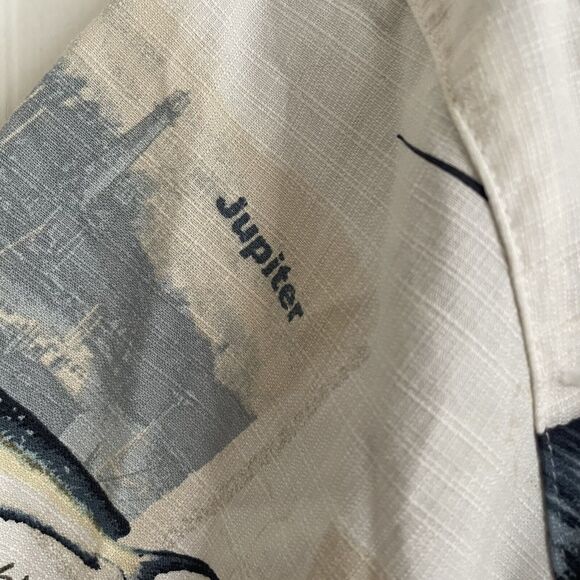 Reel Legends Fish Print Shirt Sz M Mens Button Up Key West Captive Short Sleeve - Picture 9 of 13